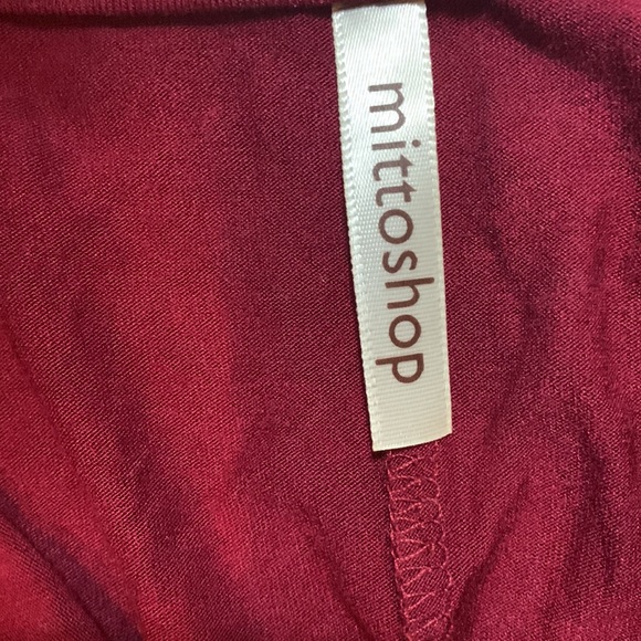 EUC Mittoshop Red Long Sleeve Tee Shirt Jersey Dress - Picture 5 of 5